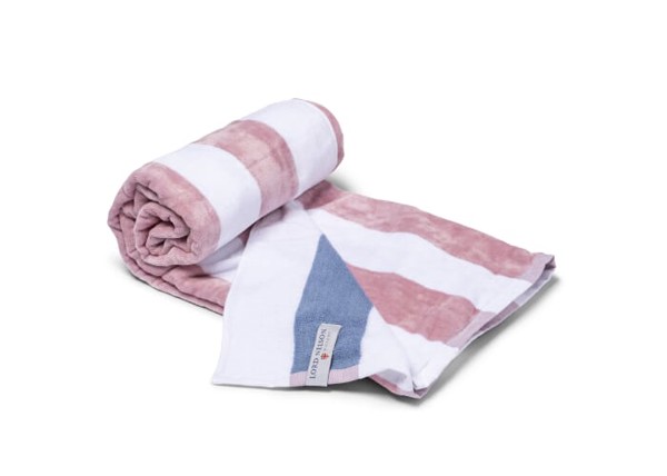 Lord Nelson Beach Towel 80x160 cm - White / Pastel pink
