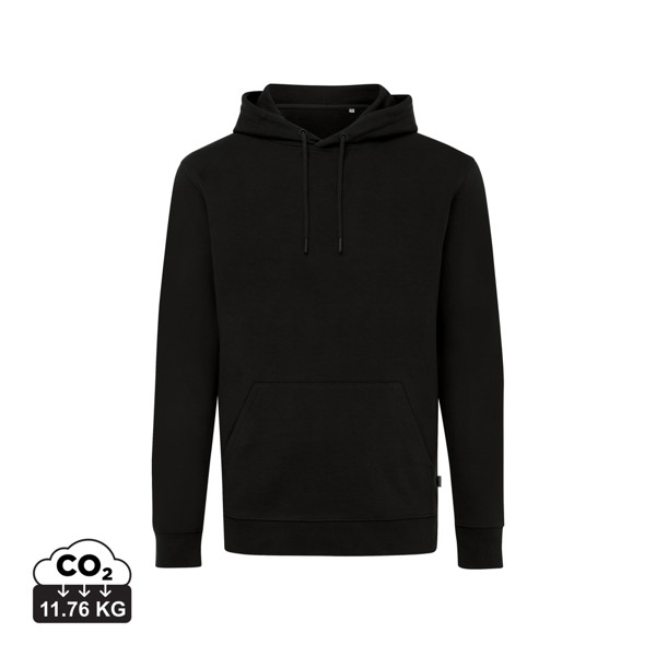 Sweat à capuche en coton recyclé Iqoniq Jasper - Noir / XL