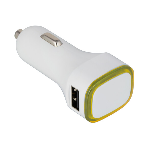 USB car charger adapter COLLECTION 500 - yellow