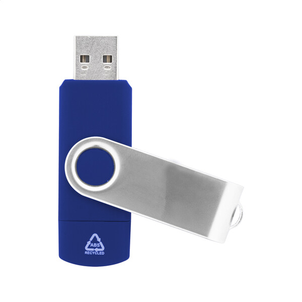 Clé USB OTG RABS TwistDrive Plus - Bleu / 32GB
