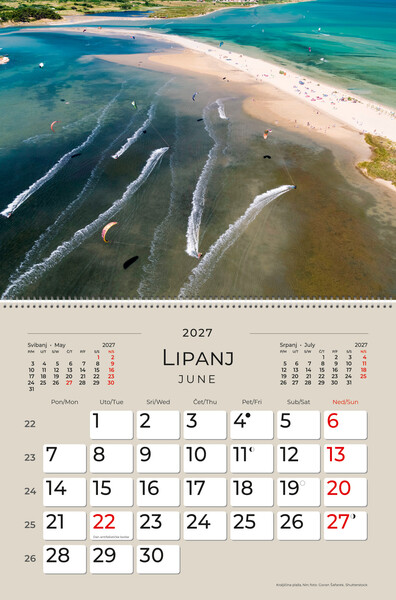 Preklopni zidni kalendar – Čudesna Hrvatska