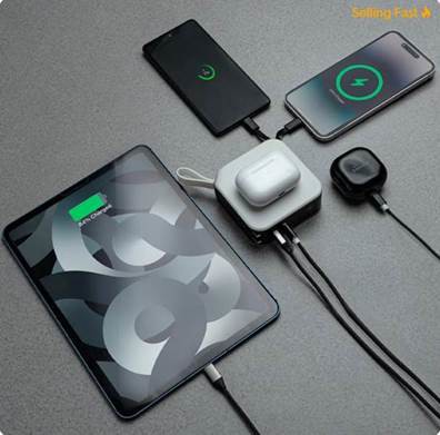 Powerbank Traveler 4in1 10000mAh - WHITE
