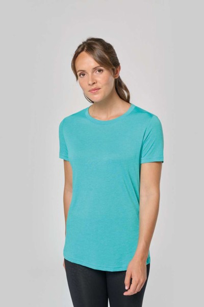 Ladies' Triblend Round Neck Sports T-Shirt - French Navy Heather / M