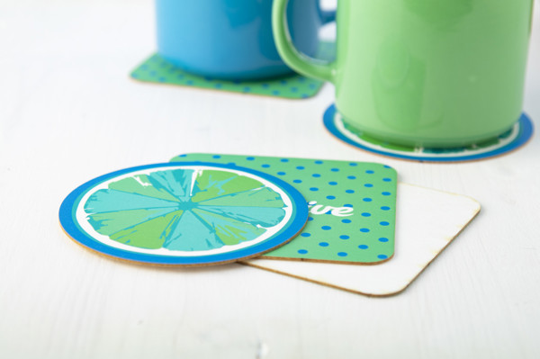 Paper Coaster CreaPint, Square - White