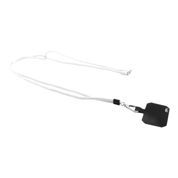 RPET mobiltartó nyakpánt Corphon - Fehér