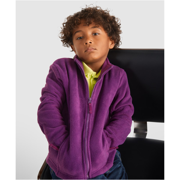 Artic kids full zip fleece jacket - Solid Black / 4