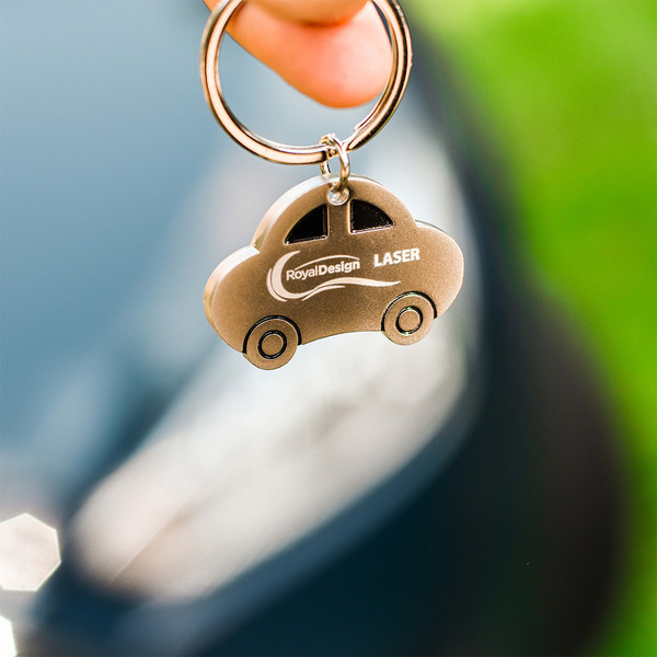 Auto metal keyring