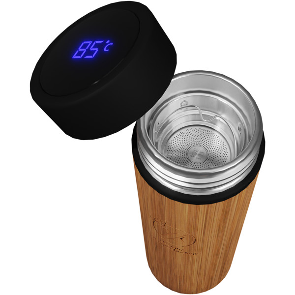 Garrafa inteligente em bambu de 500 ml "SCX.design D11"