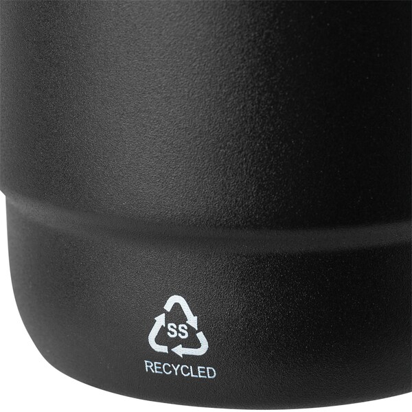 Dvojstenný pohár z recyklovanej nehrdzavejúcej ocele (180 ml) Lilia - Čierna