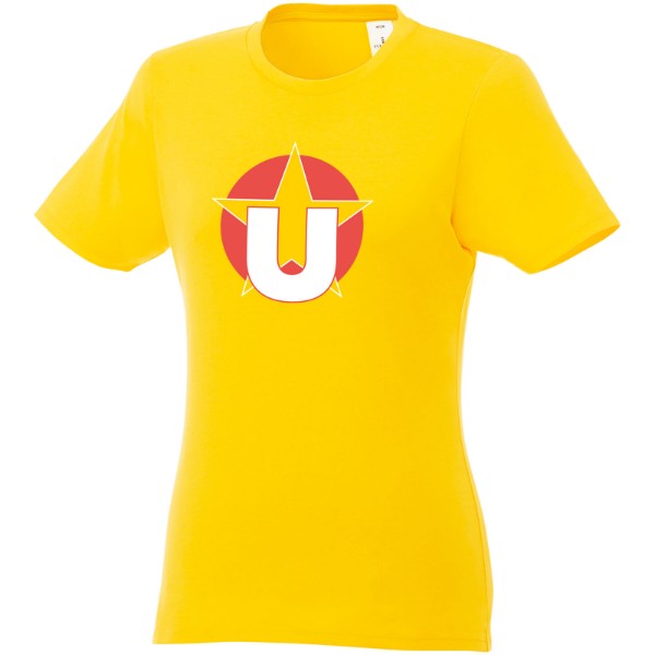 T-shirt damski z krótkim rękawem Heros - Żółty / XXL