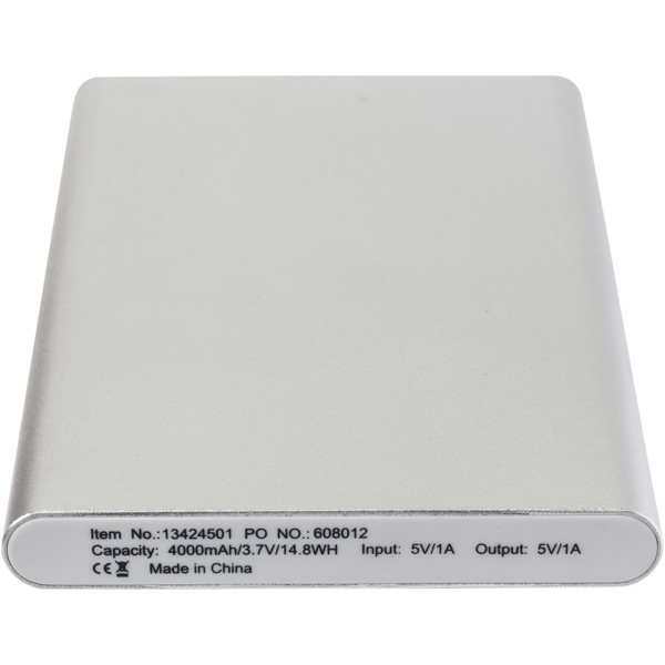 Pep 4000 mAh power bank - Silver