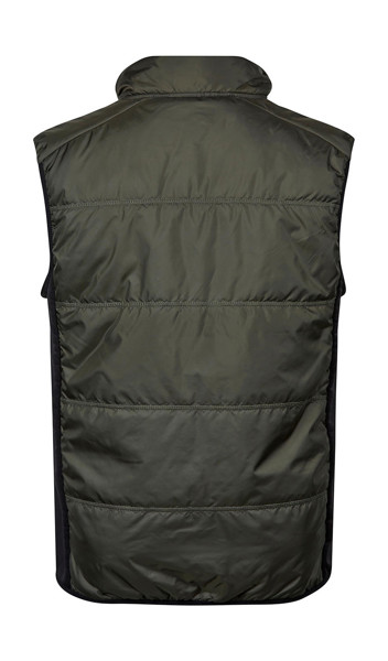 Hybrid-Stretch Bodywarmer - Deep Green / Black / 3XL