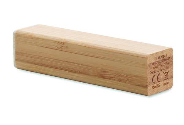 Powerbamc bamboo power bank, 2600 mAh