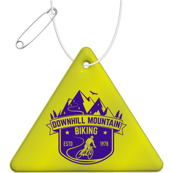 Pendente refletor de TPU triangular RFX™ - Amarelo neón
