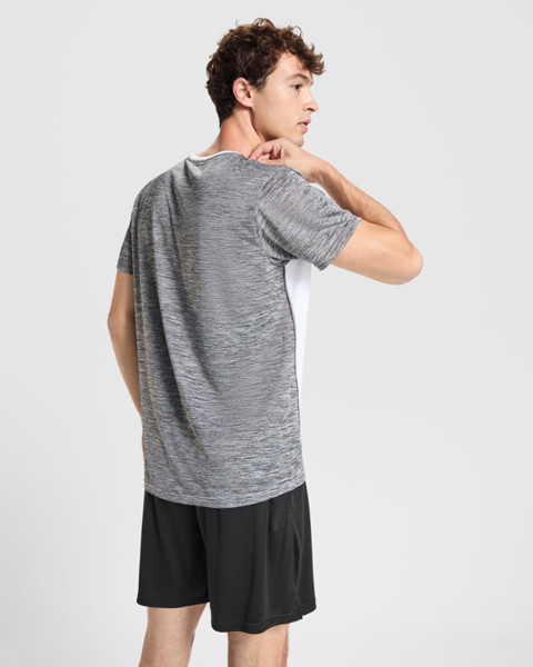 T-Shirt Zolder - WHITE/HEATHER BLACK / S