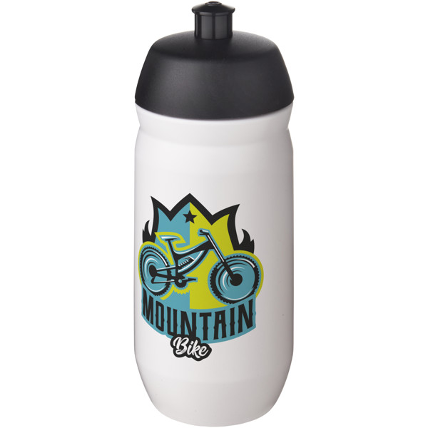 HydroFlex™ 500 ml squeezy sport bottle - Black / White