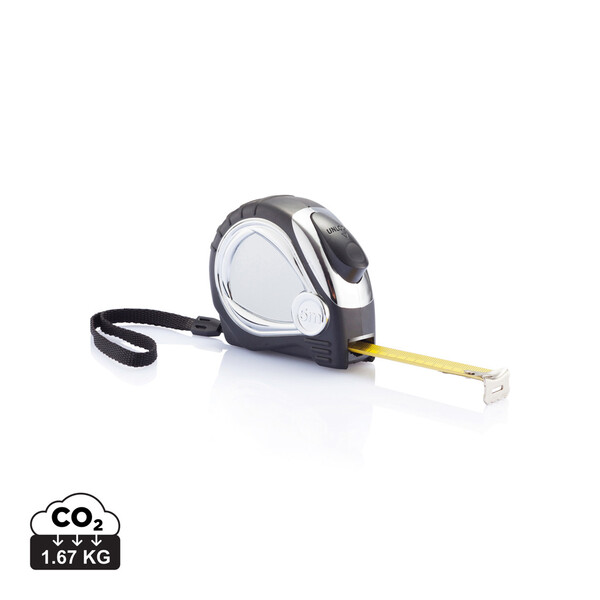 Automatický chromovaný svinovací metr - 5 m/19 mm