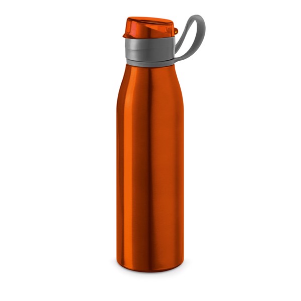 KORVER. Aluminium 650 mL sports bottle - Orange