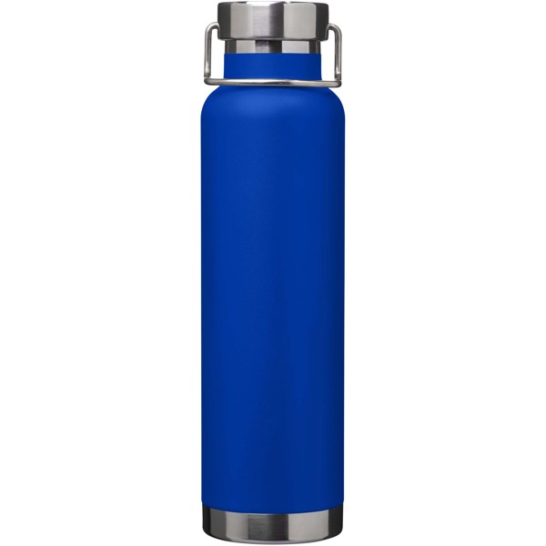Bouteille avec isolation sous vide Astra de 650 ml en cuivre et acier inoxydable recyclé certifié RCS - Bleu royal