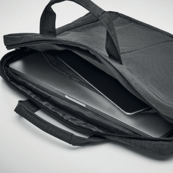 Stockholm torba za prenosni računalnik, 15 inch, 360D poliester - Siva