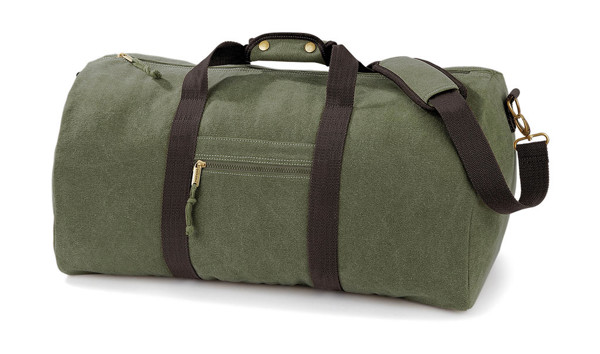 Vintage Canvas Holdall - Vintage Light Grey / ONE SIZE
