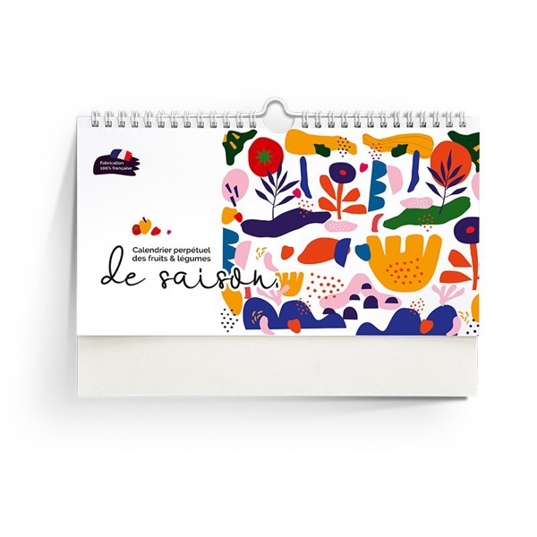 PERPETUAL CALENDAR OF SEASONAL FRUITS & VEGETABLES AND PHONE HOLDER