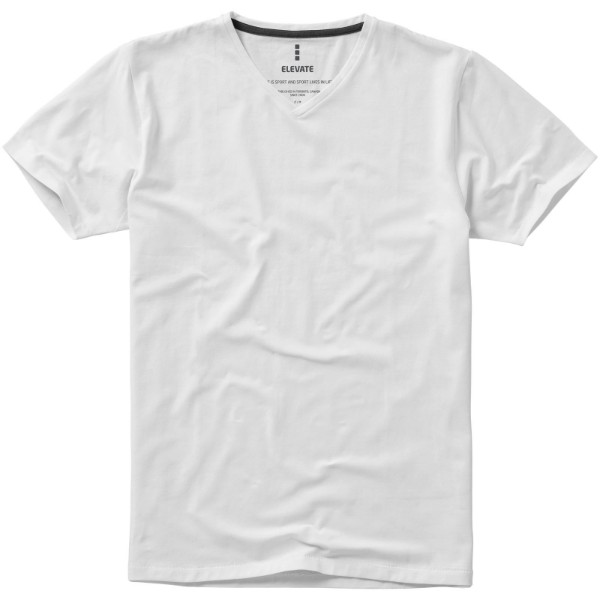 Kawartha short sleeve men's GOTS organic V-neck t-shirt - White / XS