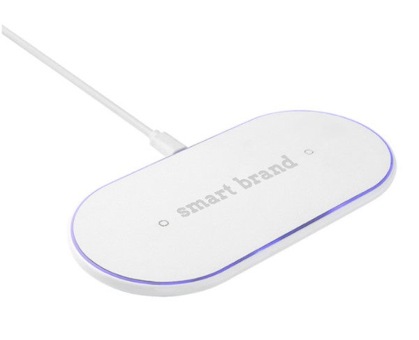 Double Wireless Fast Charger - WHITE