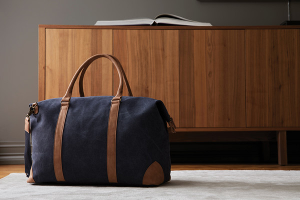 VINGA Duffle bag en toile recyclée RCS Bosler - Bleu Marine