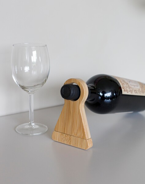 Wine bottle holder Vincio | Recycled bamboo