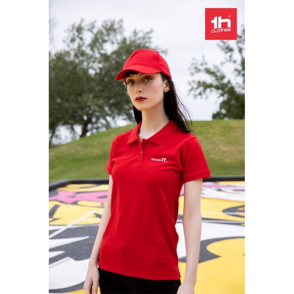 THC MONACO WOMEN. Polo para senhora - Preto / XXL