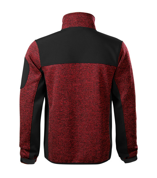 Softshellová Bunda Pánská Rimeck® Casual - Knit Marlboro Red / S