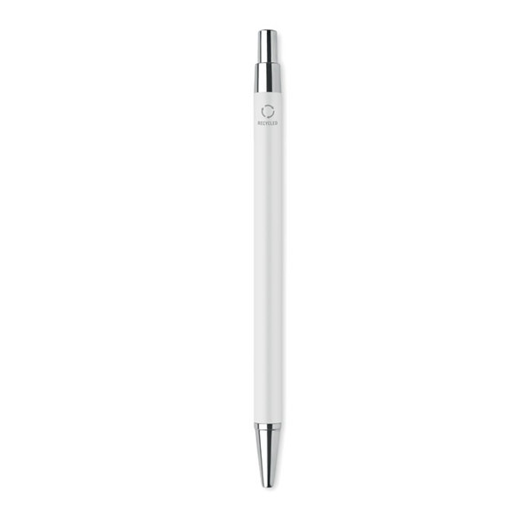 Recycled aluminium ball pen Dana - White