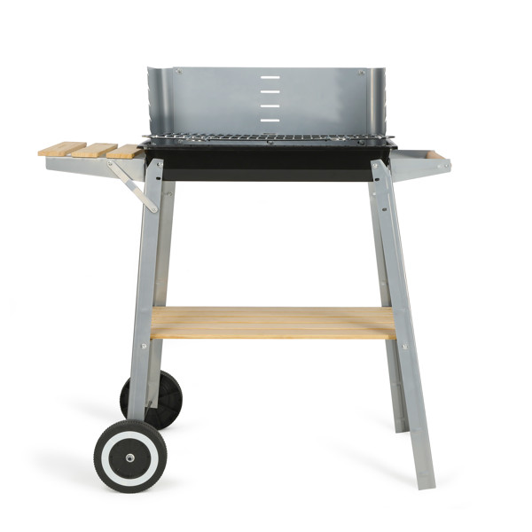 Barbecue à charbon finition bois