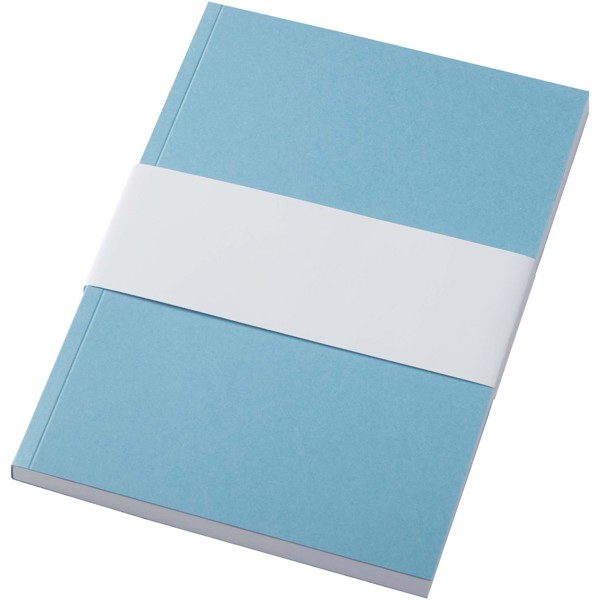 Cahier Novella Austen Colours A5 recyclé à couverture souple de 100 feuilles - Bleu