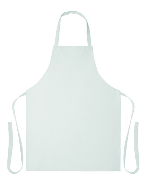 Recycled cotton apron Sous Colour - White