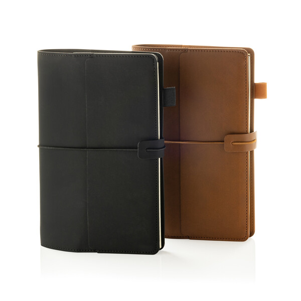 Taccuino 3in1 ricaricabile Daily Notes Binder in PU - Nero