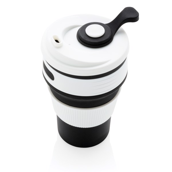 Zložljiva skodelica Xd Collection, 350 ml silikon - Črna