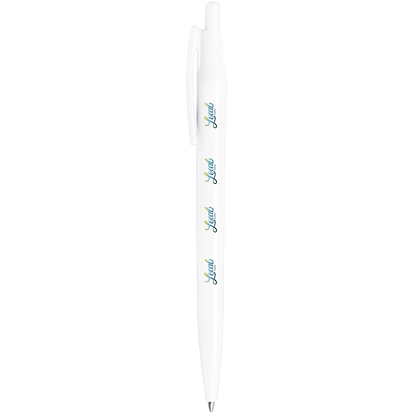 Esferográfica reciclada PET Alessio (tinta preta) - Branco