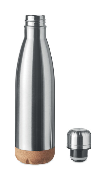 Thermos doppio strato 500ml   M Aspen Cork - Argento Opaco