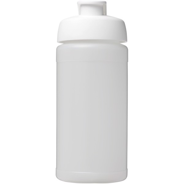 Sportovní láhev s vyklápěcím víčkem Baseline® Plus 500 ml - Průhledná / Bílá