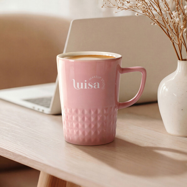 Mug Diamond white - White / 280 ml