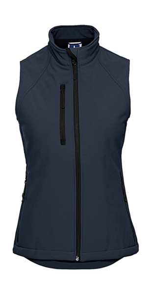 Ladies Softshelll Gilet - Black / XL