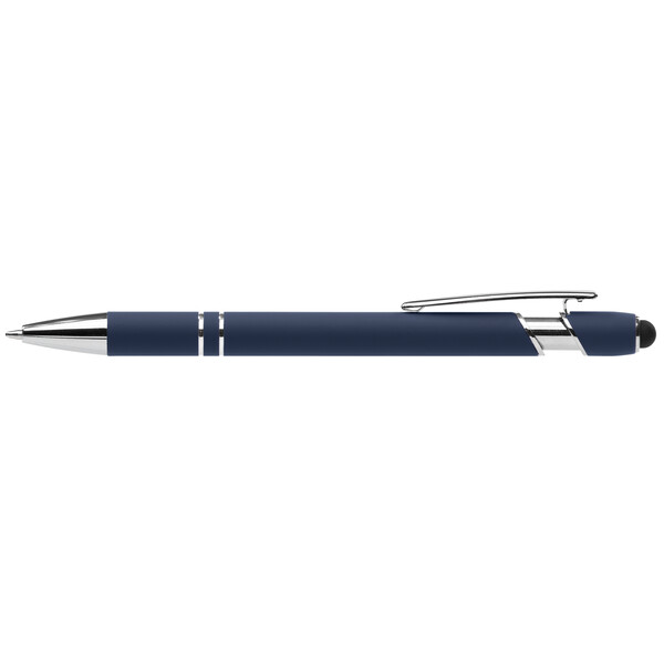 Stylo Prince Softy avec Stylet - Bleu / Jet d’encre 4 couleurs