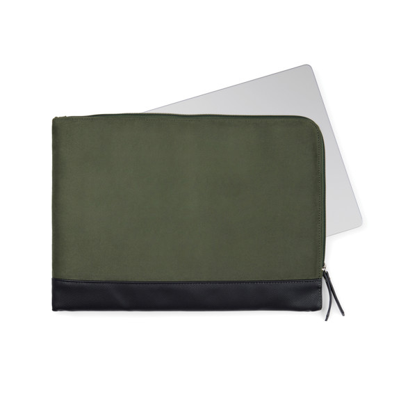 Obal na 16" notebook VINGA Marlow z RCS recykl. polyesteru - Zelená / Černá