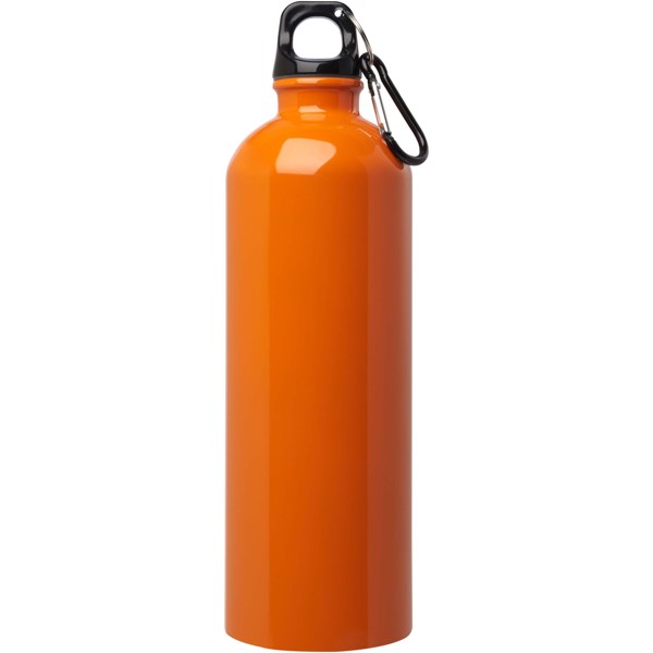 Borraccia da 750 ml in acciaio inossidabile certificato RCS a parete singola con moschettone Oregon - Arancione