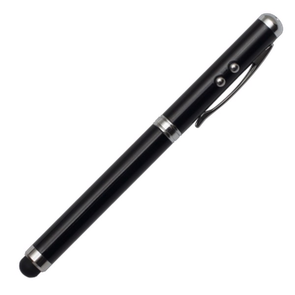 Supreme ballpen with laser pointer - 4 in 1 - Black