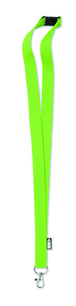 Lanyard in RPET 20 mm Lany Rpet - Lime