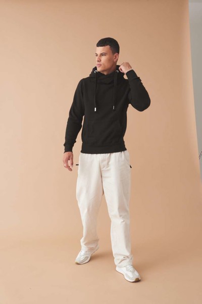 Cross Neck Hoodie - Vanilla Milkshake / XS