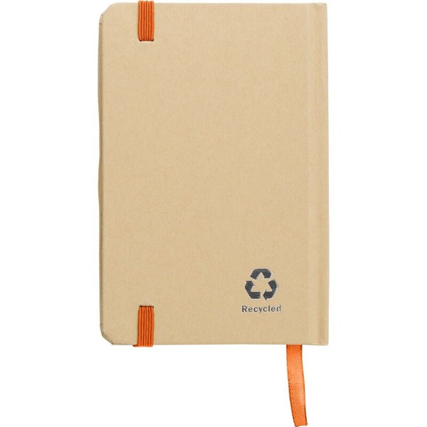 Recycled craft paper notebook A6 - orange